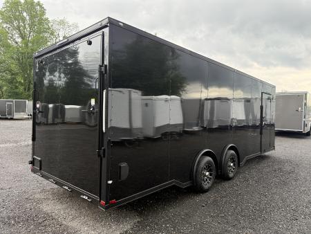 New 2026 Spartan 8.5x24 - 7' Interior - 5.2K Torsion Axles - Ramp - OPTIONS! BLACK POLYCOR W/ BLACKOUT