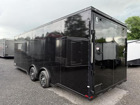 New 2026 Spartan 8.5x24 - 7' Interior - 5.2K Torsion Axles - Ramp - OPTIONS! BLACK POLYCOR W/ BLACKOUT