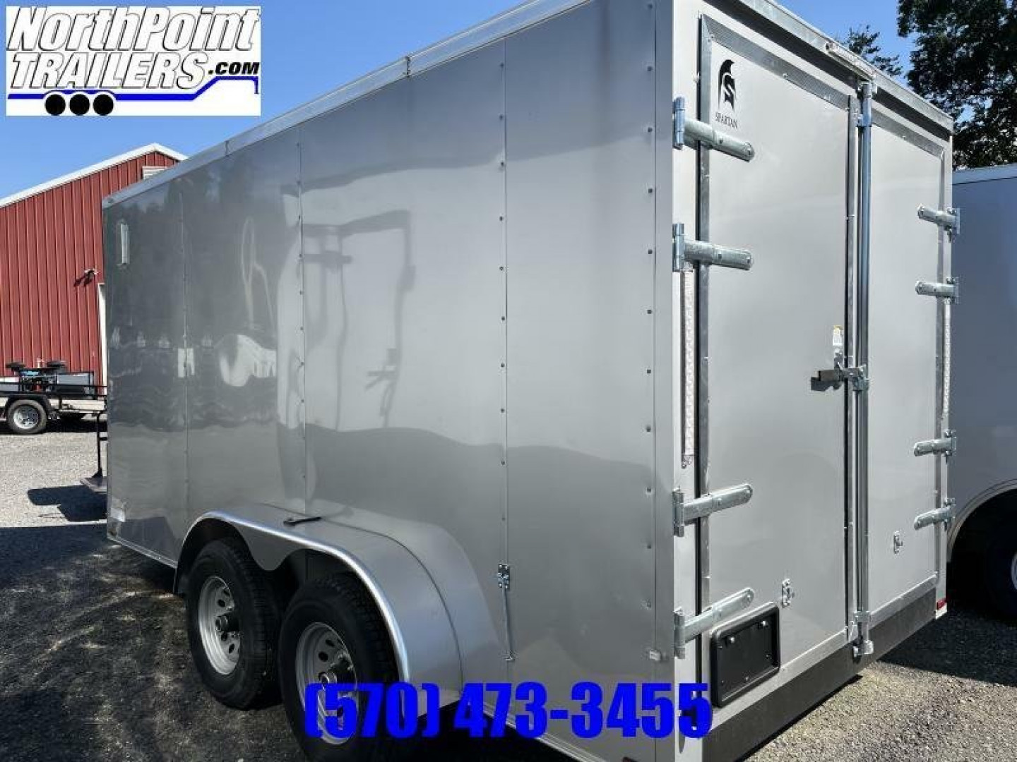 New 2023 Spartan Cargo SP714TA Cargo Trailer - Contractor Trailer - SILVER - 5.2K AXLES