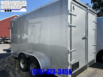 New 2023 Spartan Cargo SP714TA Cargo Trailer - Contractor Trailer - SILVER - 5.2K AXLES