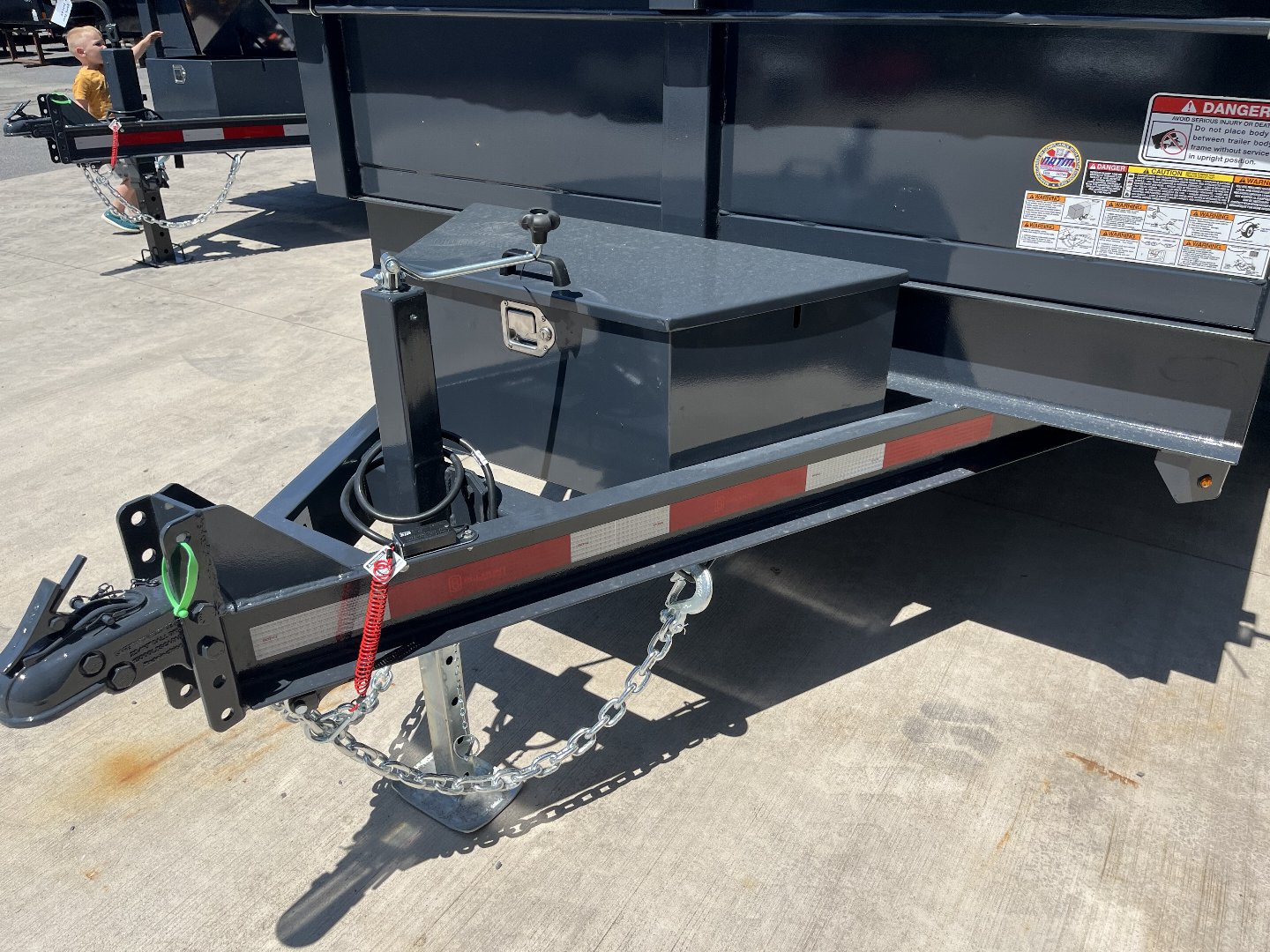 New 2025 Belmont DTL 81" x 12' Dump Trailer -12K GVWR - TARP KIT - Black