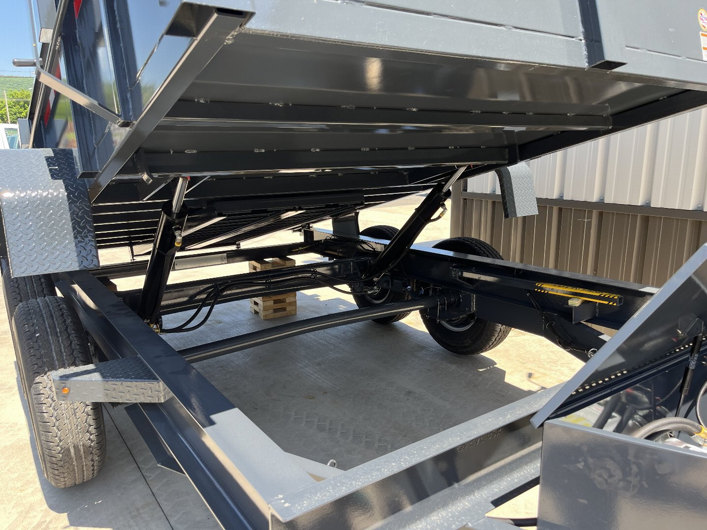 New 2025 Belmont DTL 81" x 12' Dump Trailer -12K GVWR - TARP KIT - Black