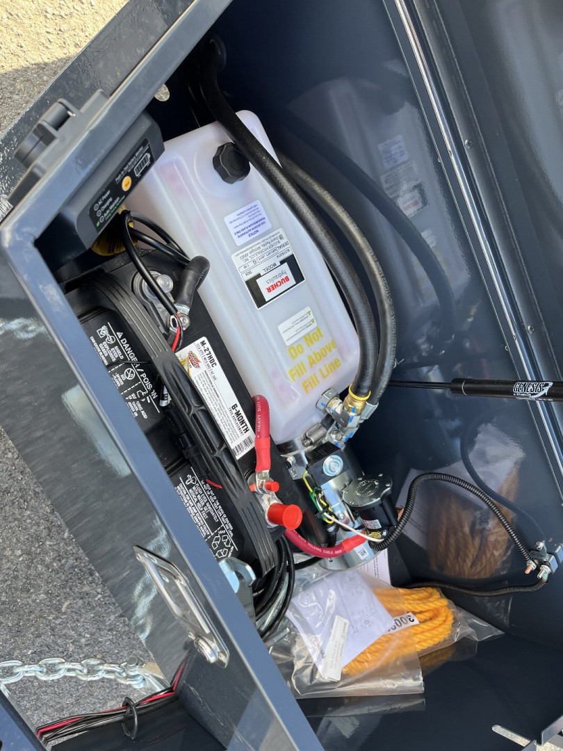 New 2025 Belmont DTL 81" x 12' Dump Trailer -12K GVWR - TARP KIT - Black