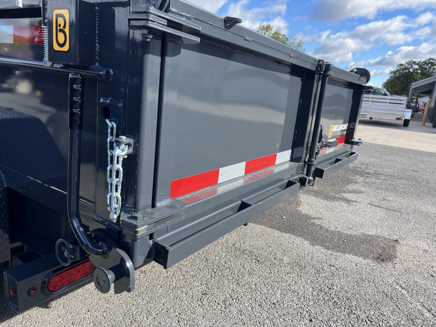 New 2025 Belmont DTL 81" x 12' Dump Trailer -12K GVWR - TARP KIT - Black