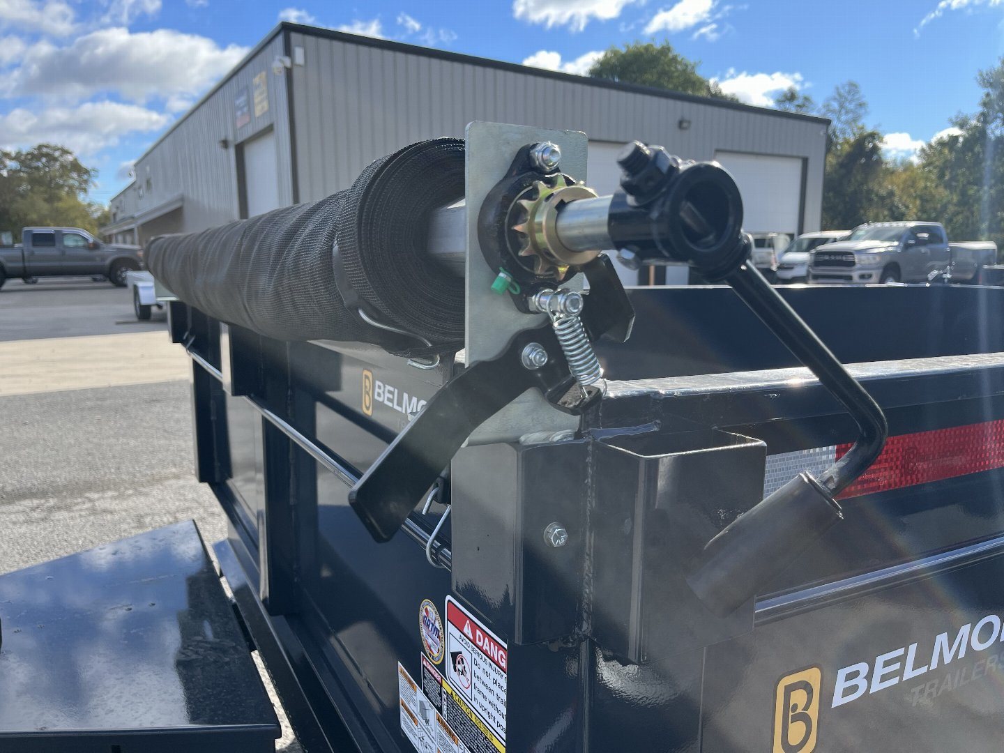 New 2025 Belmont DTL 81" x 12' Dump Trailer -12K GVWR - TARP KIT - Black