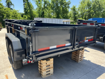 New 2025 Belmont DTL 81" x 12' Dump Trailer -12K GVWR - TARP KIT - Black