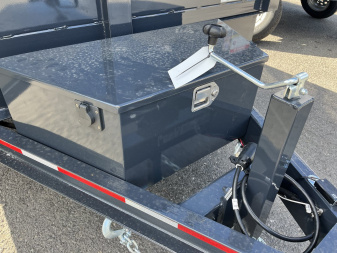 New 2025 Belmont DTL 81" x 12' Dump Trailer -12K GVWR - TARP KIT - Black