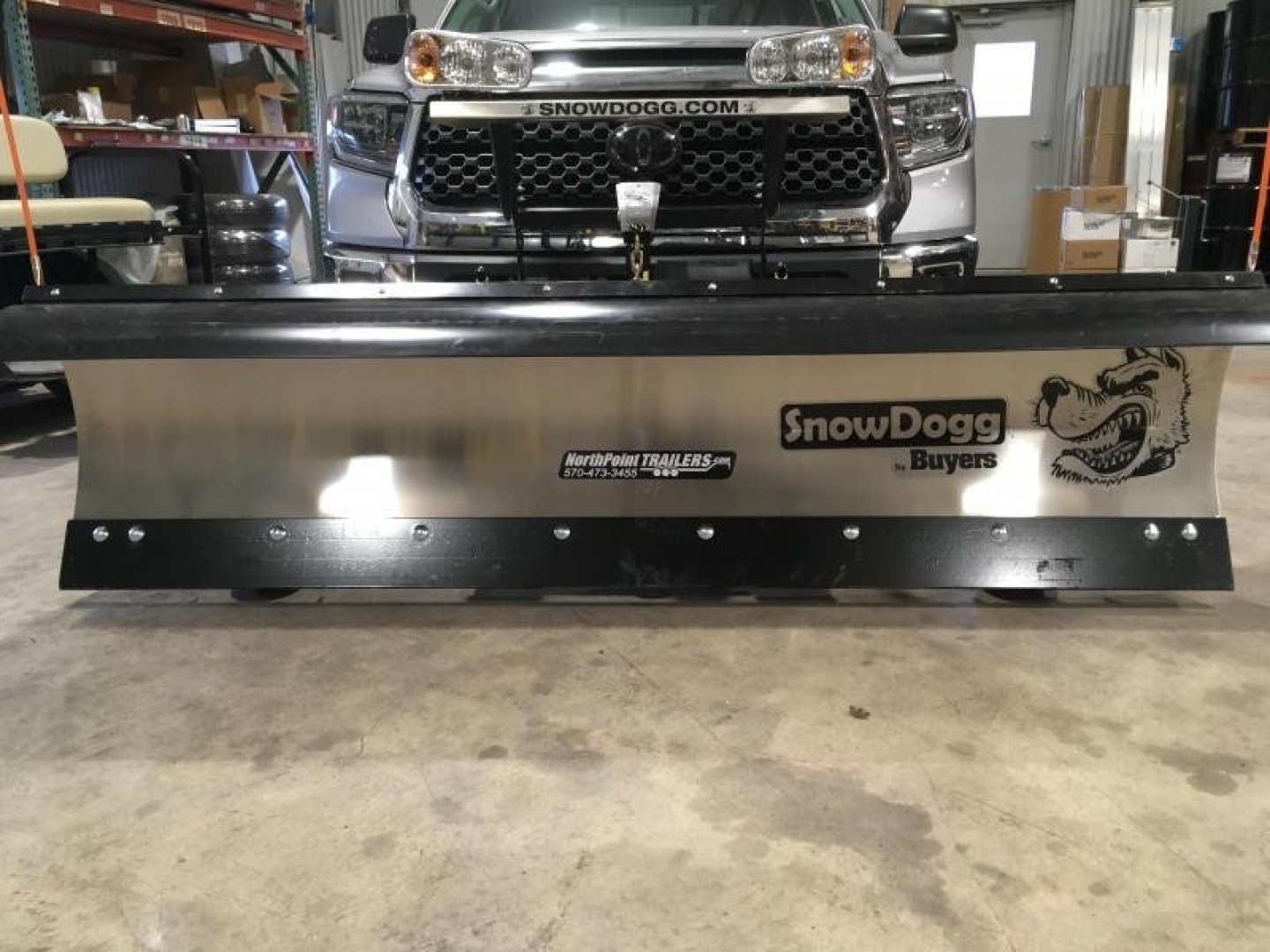 New SnowDogg MD75 Stainless Snow Plow