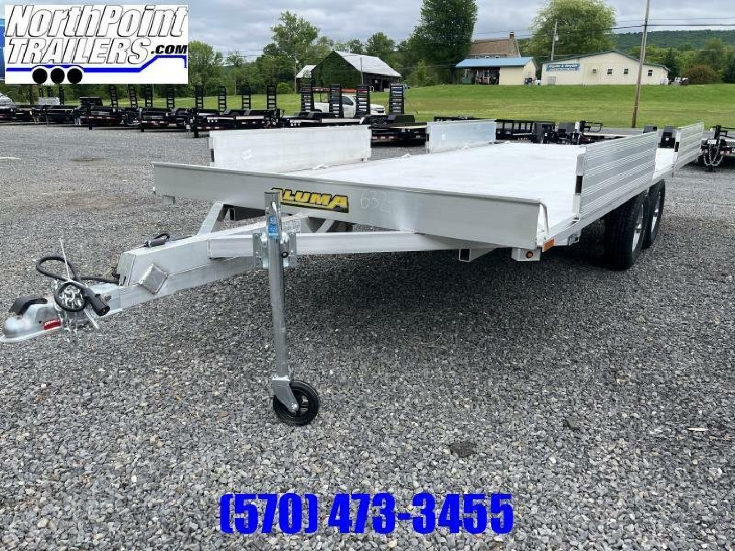 New 2026 Aluma 88x18 - 4-Place ATV Deckover Trailer