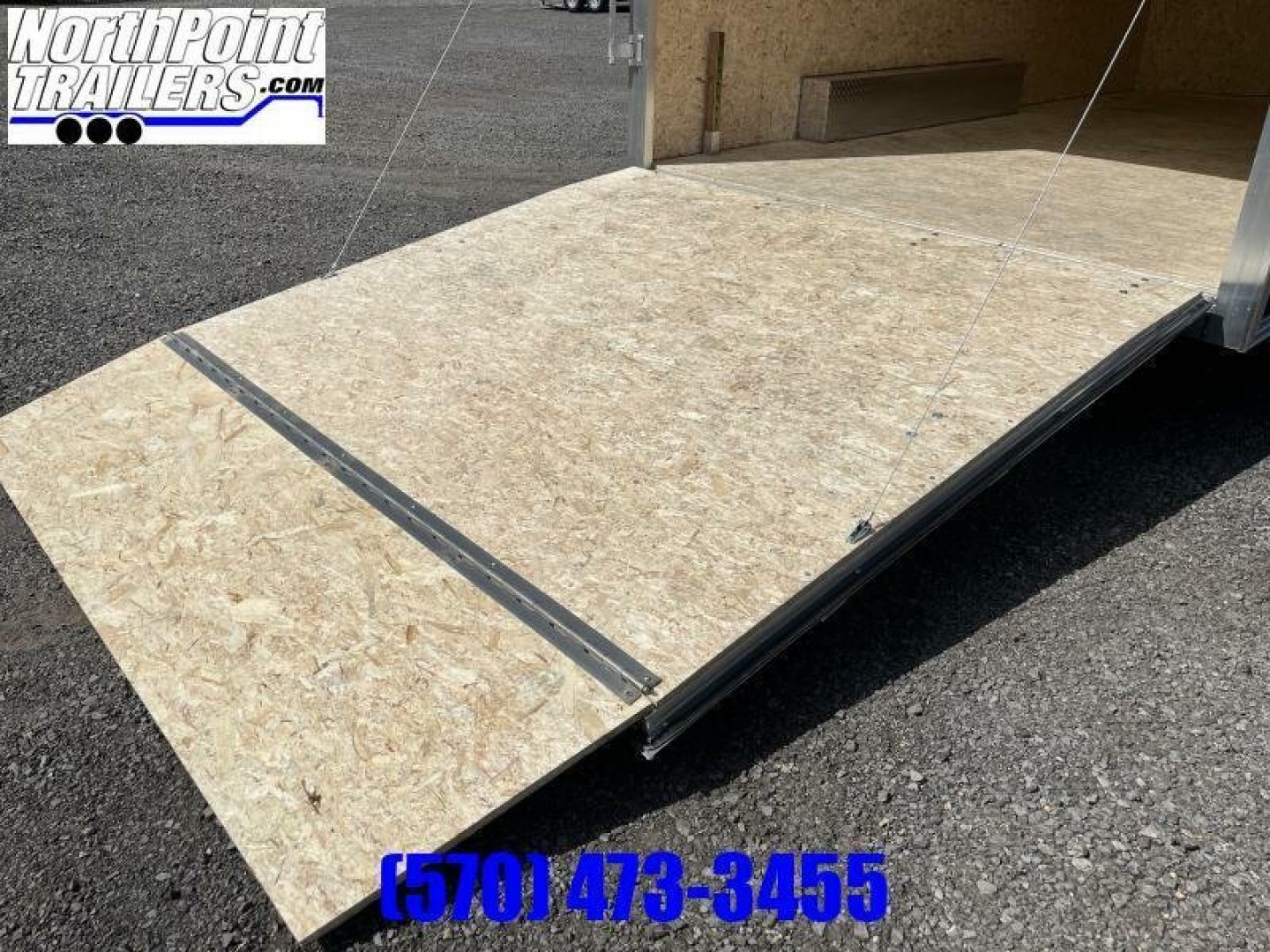 New 2024 Stealth Trailer C8x16S Cargo Trailer - Charcoal -36" V-Front - 81" Door Opening