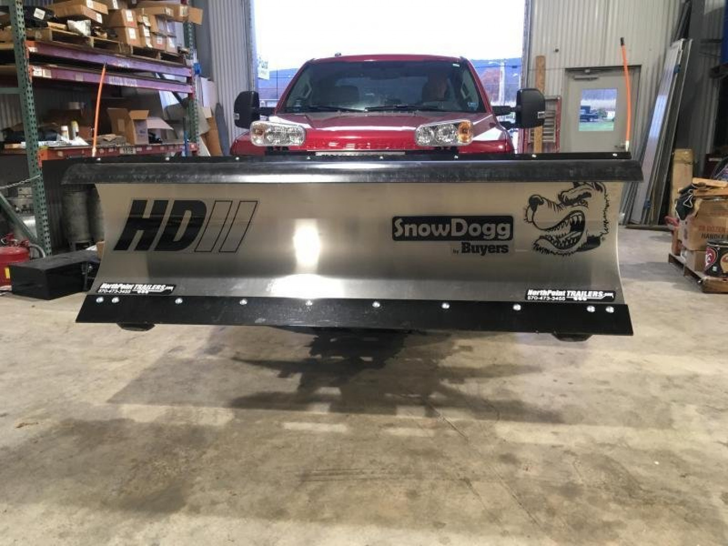 New SnowDogg HD75 II Stainless Snow Plow - 7'6" Straight Blade