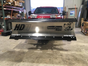 New SnowDogg HD75 II Stainless Snow Plow - 7'6" Straight Blade
