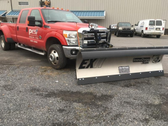New SnowDogg EX85 Stainless Snow Plow - 8'6" Straight Blade