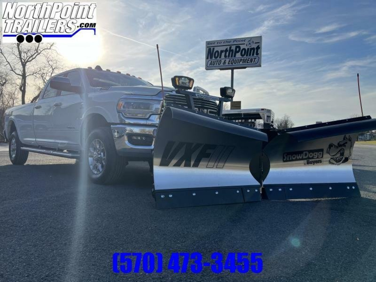 New SnowDogg - 8.5' Stainless V-Plow - VXF85 II Snow Plow