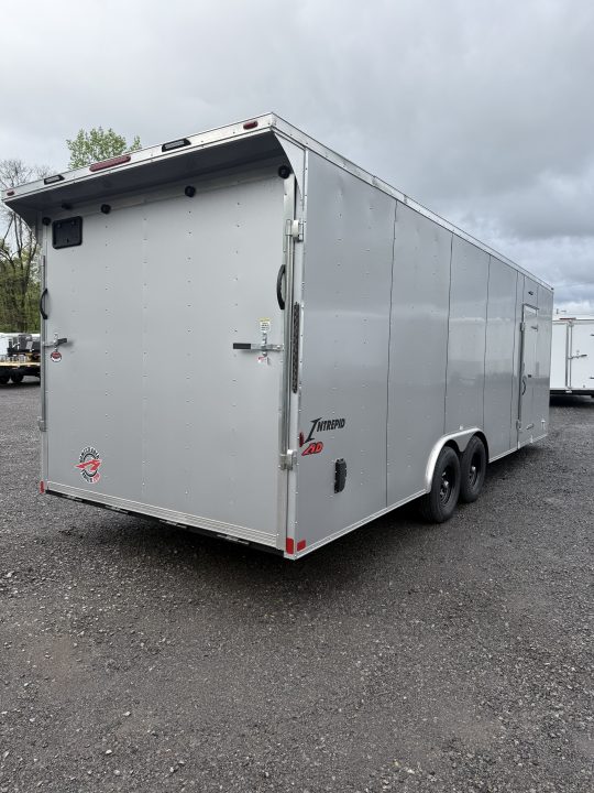 New 2026 Homesteader 8x24' V-Nose Trailer - SILVER Car / Racing Trailer