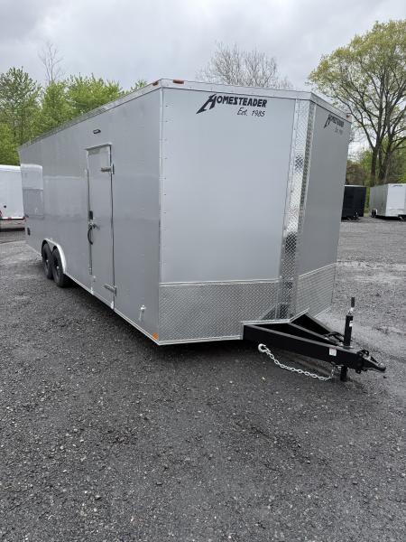 New 2022 Homesteader 8 x 24' - SILVER - 7' Interior - 5.2k Axles