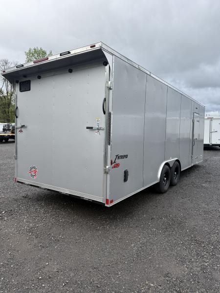 New 2026 Homesteader 8x24' V-Nose Trailer - SILVER Car / Racing Trailer