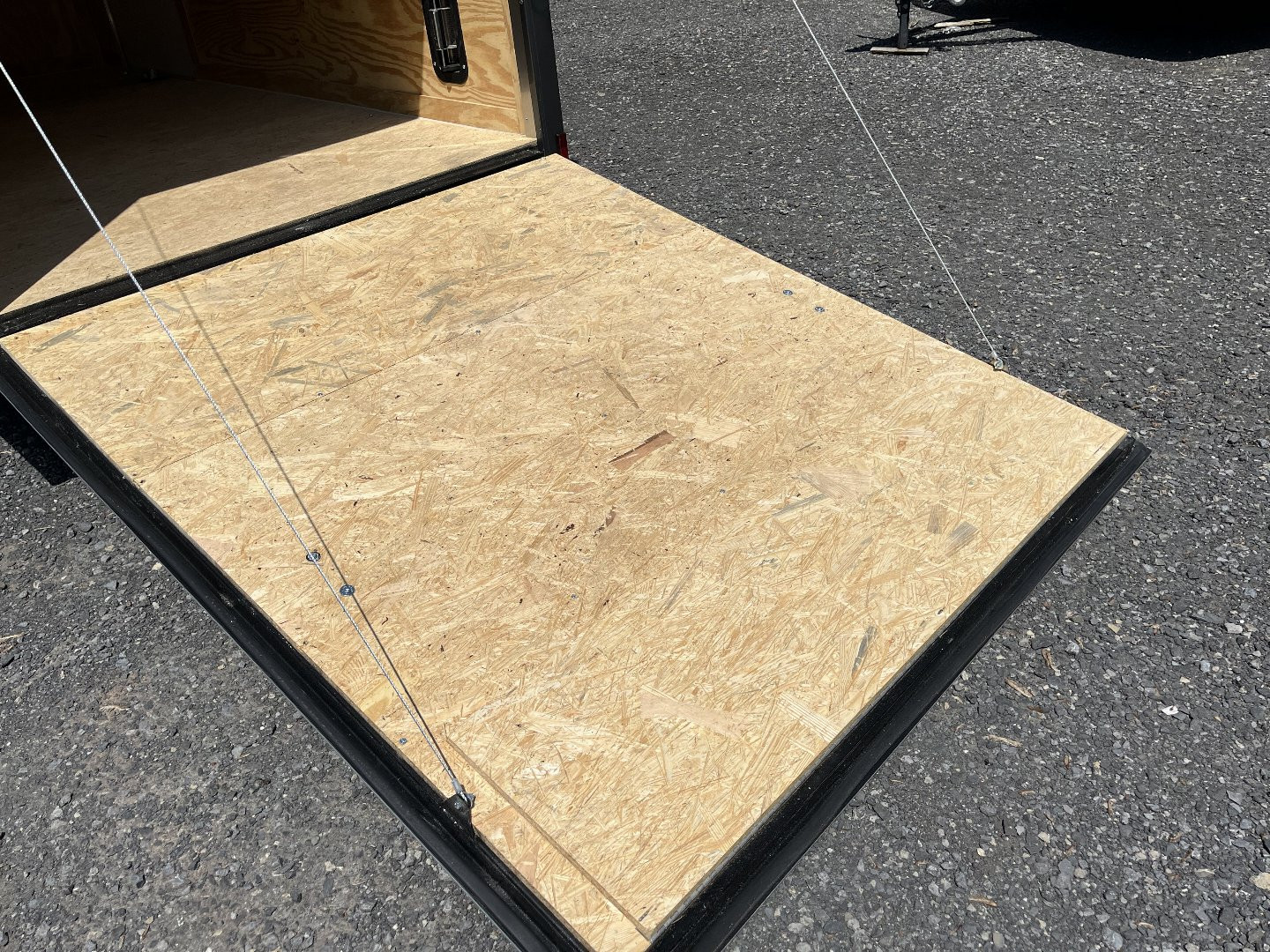 New 2025 Spartan 6x12 Cargo Trailer - CHARCOAL - Ramp Door