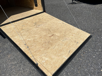 New 2025 Spartan 6x12 Cargo Trailer - CHARCOAL - Ramp Door