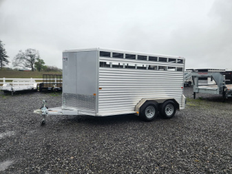 New 2025 Frontier Trailers LIVESTOCK 14-7 Stock / Stock Combo Trailer
