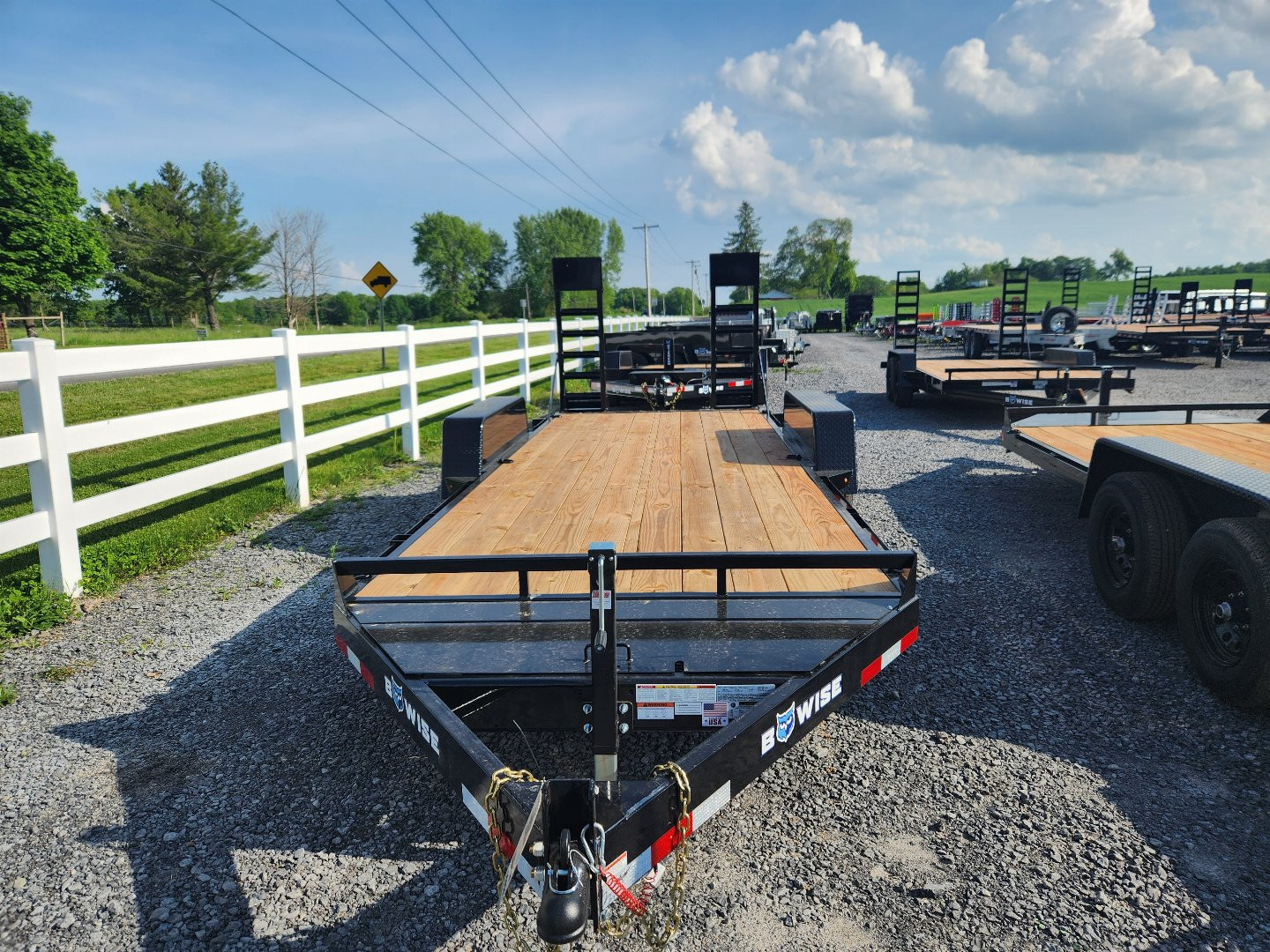 New 2025 BWISE EH10 82x18 10K Tandem Axle Equipment Trailer