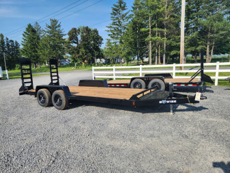New 2025 BWISE EH10 82x18 10K Tandem Axle Equipment Trailer