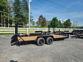 New 2025 BWISE EH10 82x18 10K Tandem Axle Equipment Trailer