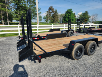 New 2025 BWISE EH10 82x18 10K Tandem Axle Equipment Trailer