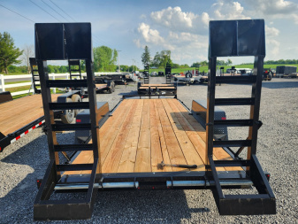 New 2025 BWISE EH10 82x18 10K Tandem Axle Equipment Trailer