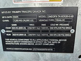 New 2025 Triumph Trailers GMDDF8 Equipment Trailer