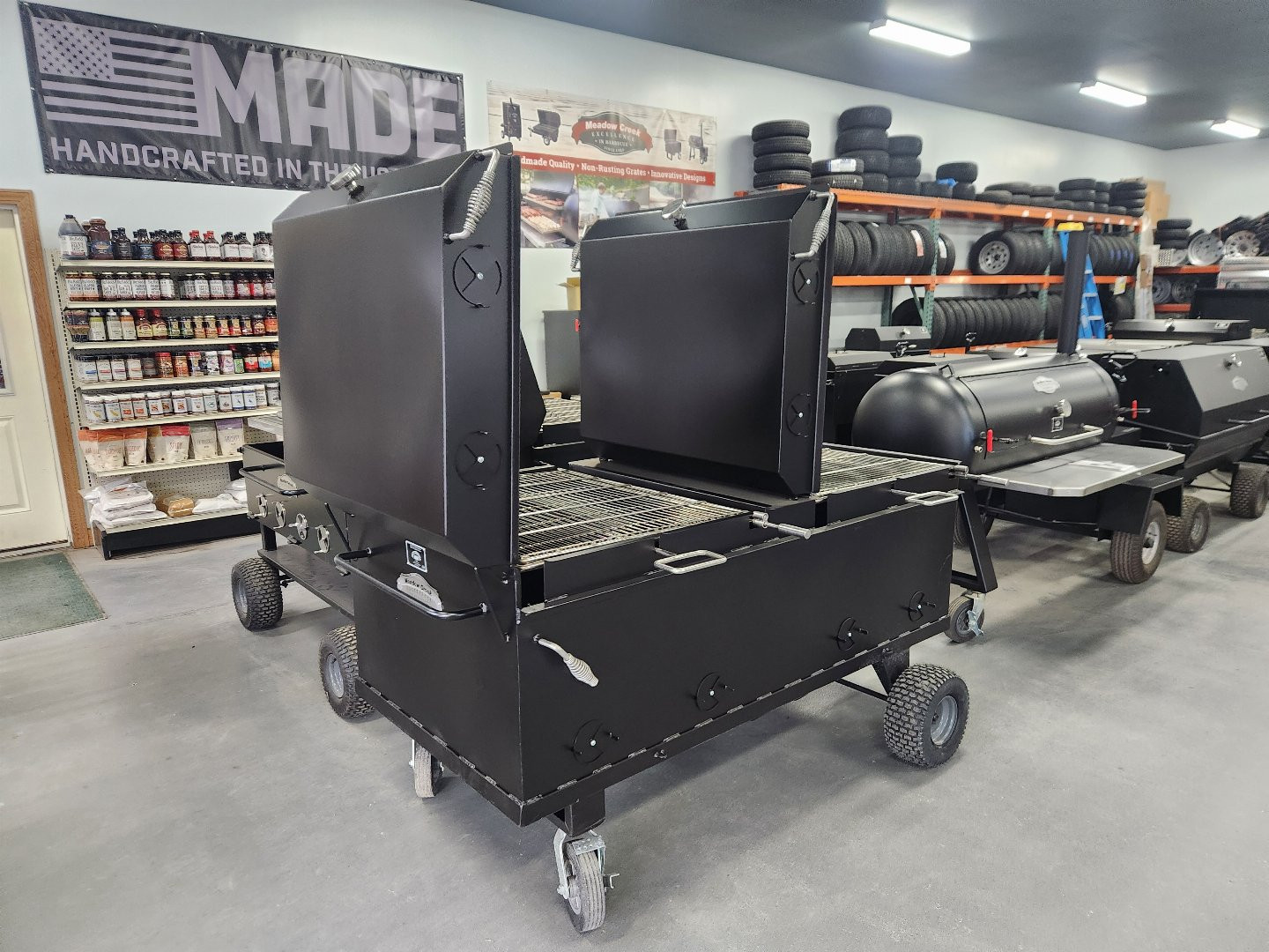 New 2024 MEADOW CREEK BBQ64P-L BBQ Trailer
