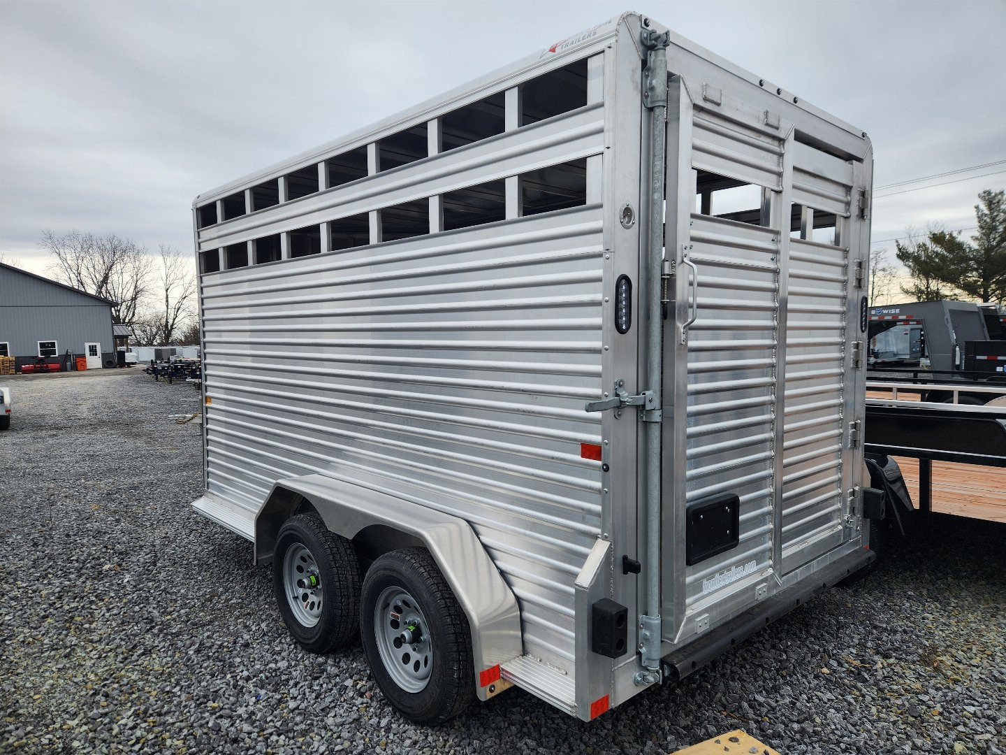 New 2025 Frontier Trailers LIVESTOCK14-7 Stock / Stock Combo Trailer