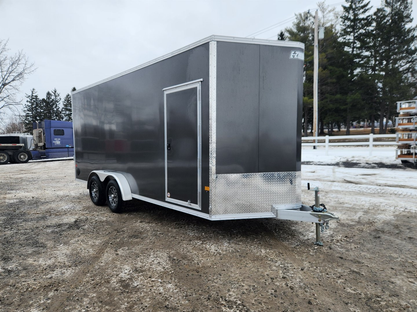 New 2025 ALCOM EZ HAULER EZEC7.4X18IF Cargo / Enclosed Trailer