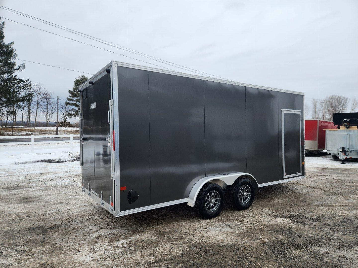 New 2025 ALCOM EZ HAULER EZEC7.4X18IF Cargo / Enclosed Trailer