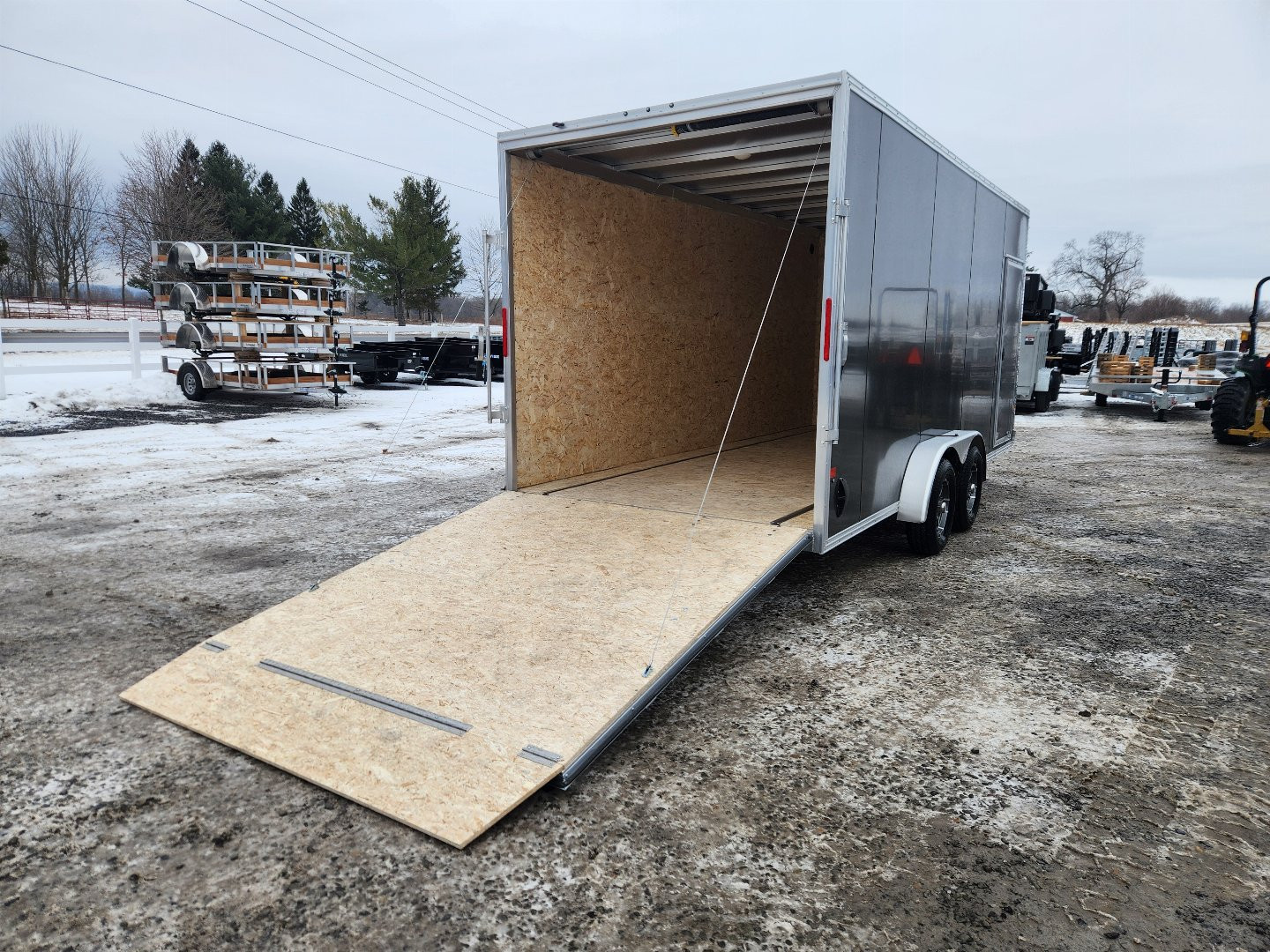 New 2025 ALCOM EZ HAULER EZEC7.4X18IF Cargo / Enclosed Trailer