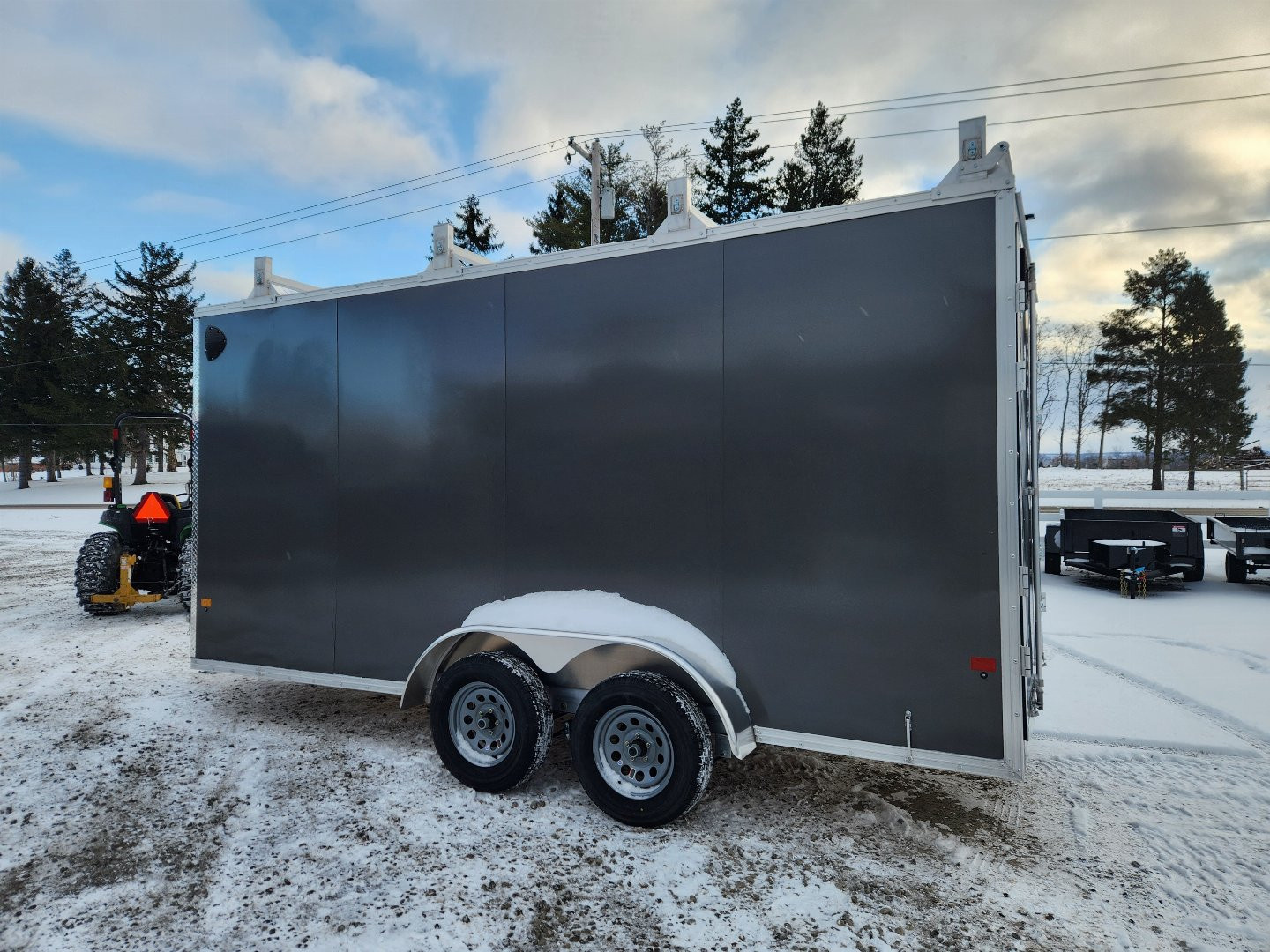 New 2025 ALCOM EZ HAULER 7X16UCP Cargo / Enclosed Trailer