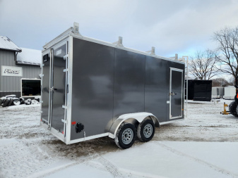 New 2025 ALCOM EZ HAULER 7X16UCP Cargo / Enclosed Trailer