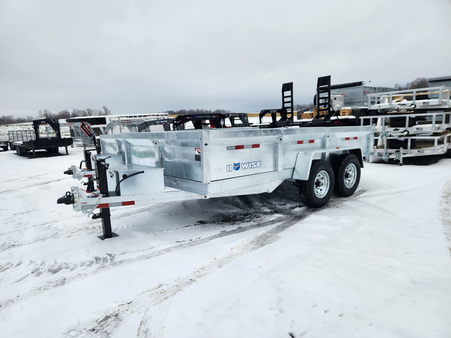 New 2025 BWISE DT14 81.5x14 14K Tandem Axle Dump Trailer