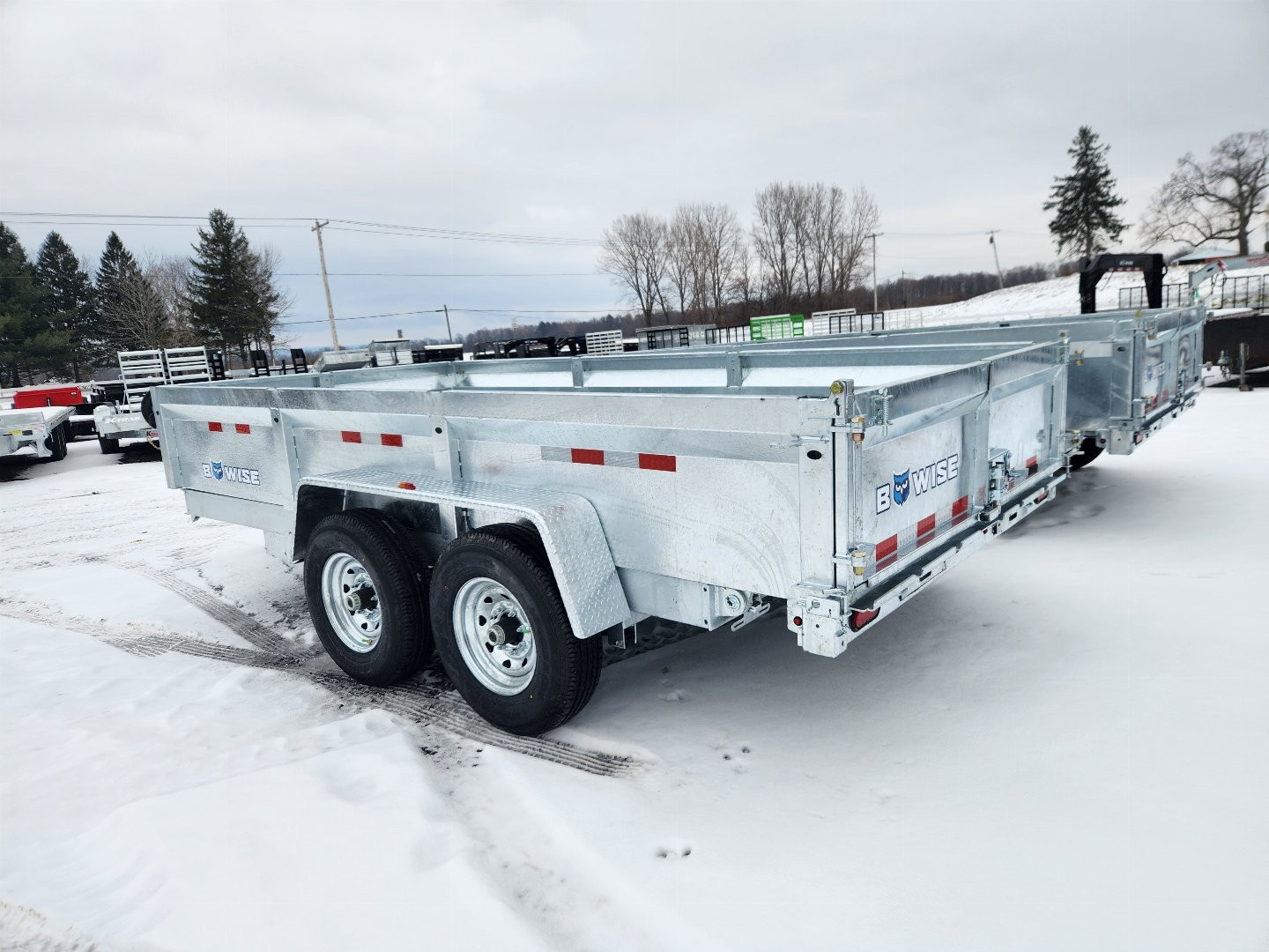 New 2025 BWISE DT14 81.5x14 14K Tandem Axle Dump Trailer
