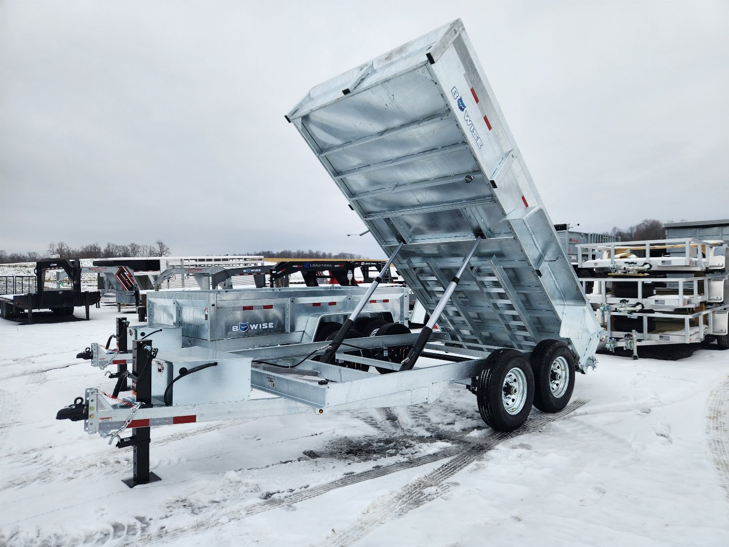 New 2025 BWISE DT14 81.5x14 14K Tandem Axle Dump Trailer