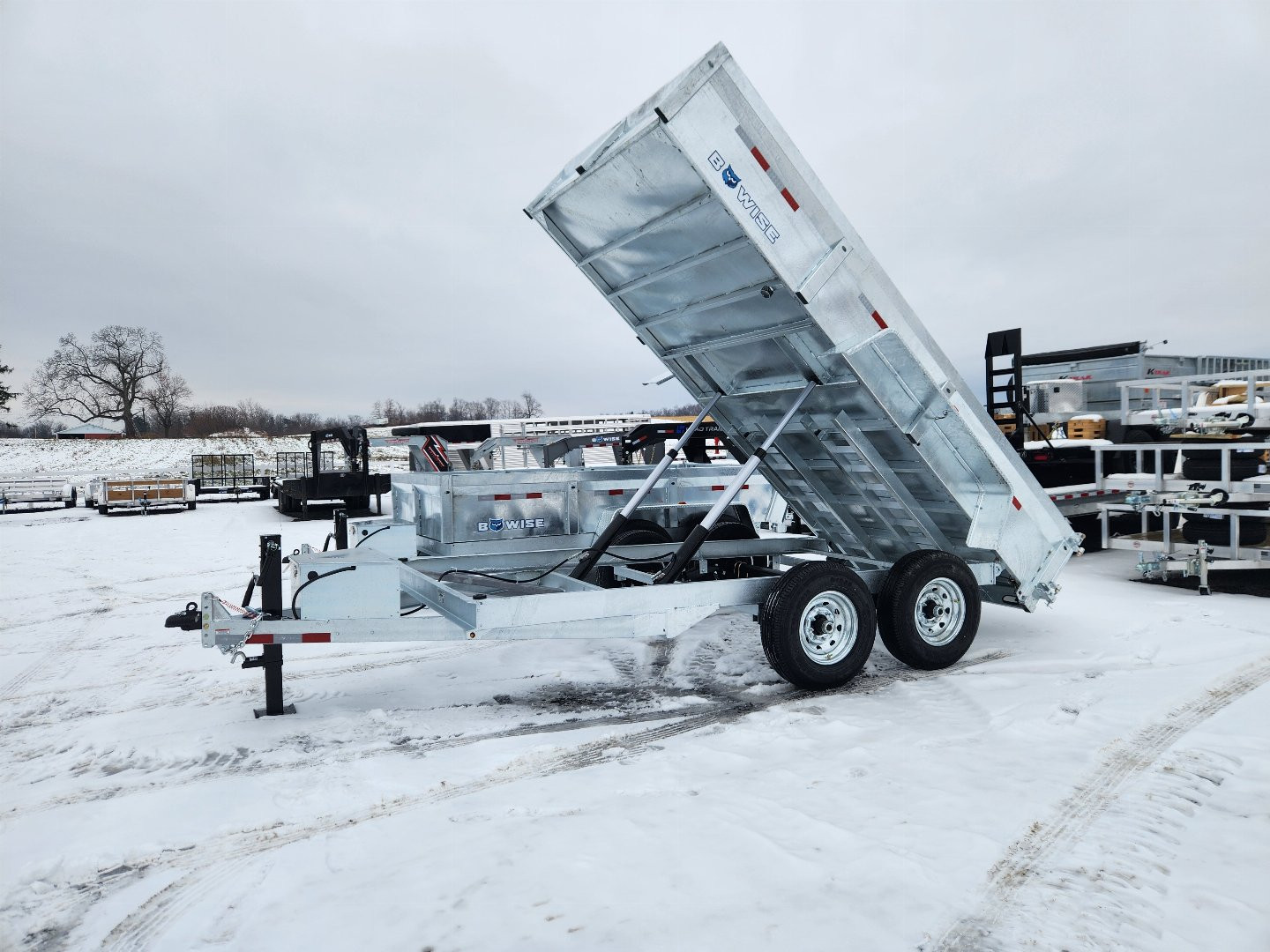 New 2025 BWISE DT14 81.5x14 14K Tandem Axle Dump Trailer