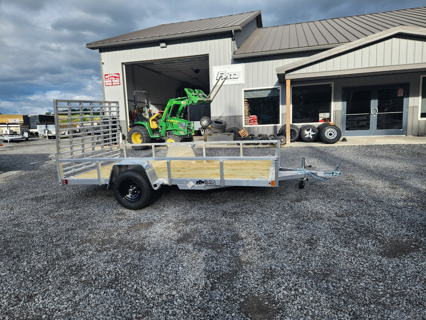 New 2025 BLACK RHINO EXS712 Utility Trailer