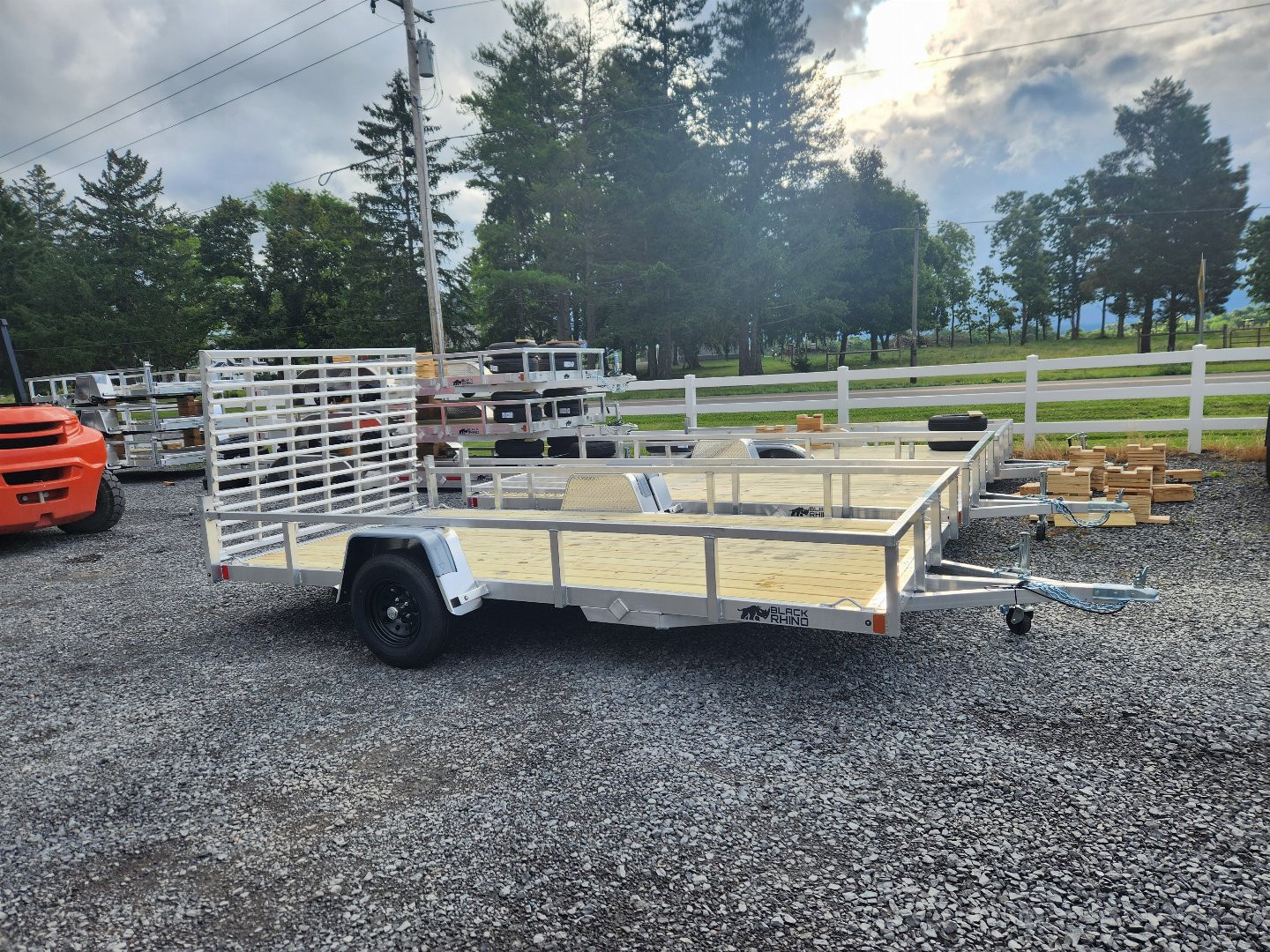 New 2025 BLACK RHINO EXS712 Utility Trailer