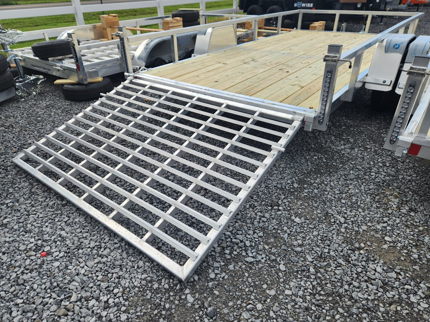 New 2025 BLACK RHINO EXS712 Utility Trailer