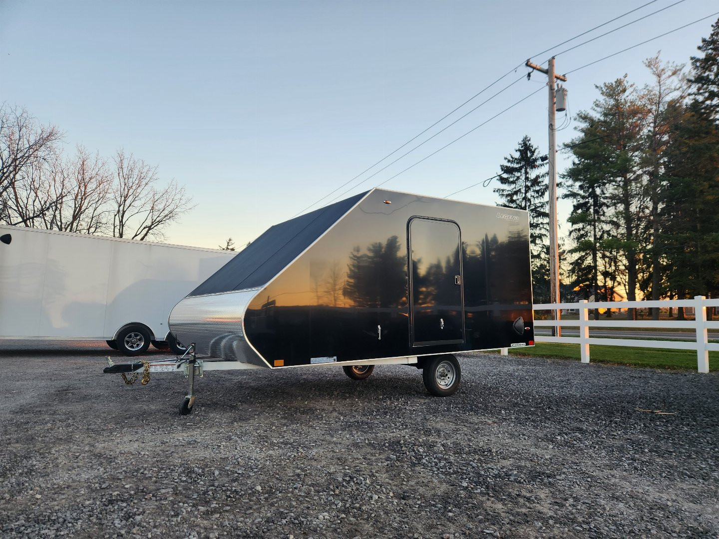 New 2025 Legend Trailers 8.5X13SL Snowmobile Trailer