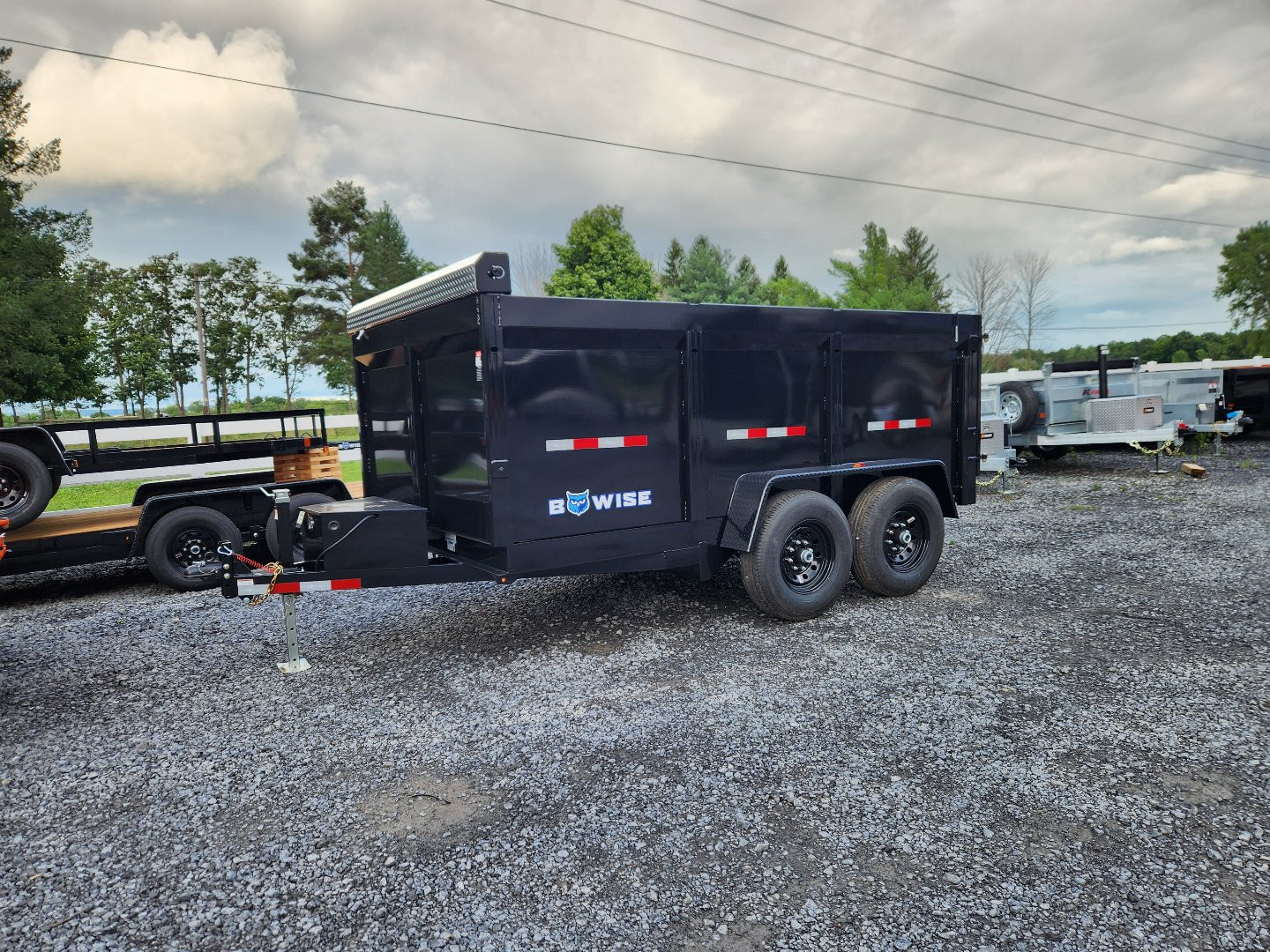 New 2025 BWISE DT12 81.5x12 12K Tandem Axle Dump Trailer