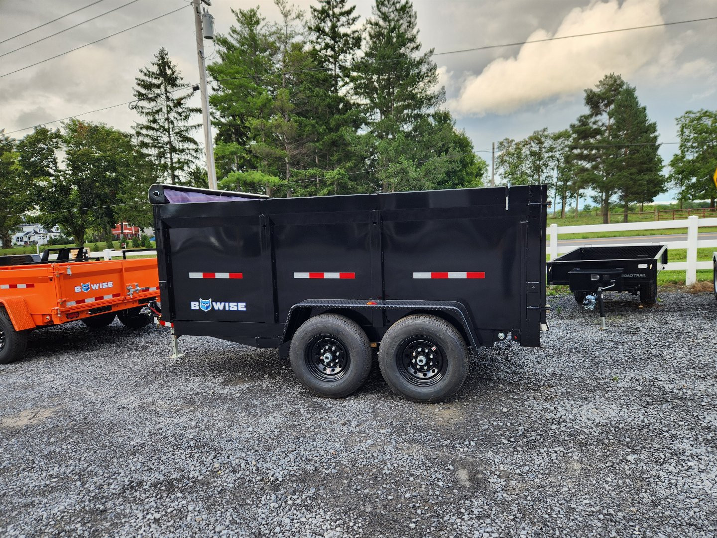 New 2025 BWISE DT12 81.5x12 12K Tandem Axle Dump Trailer