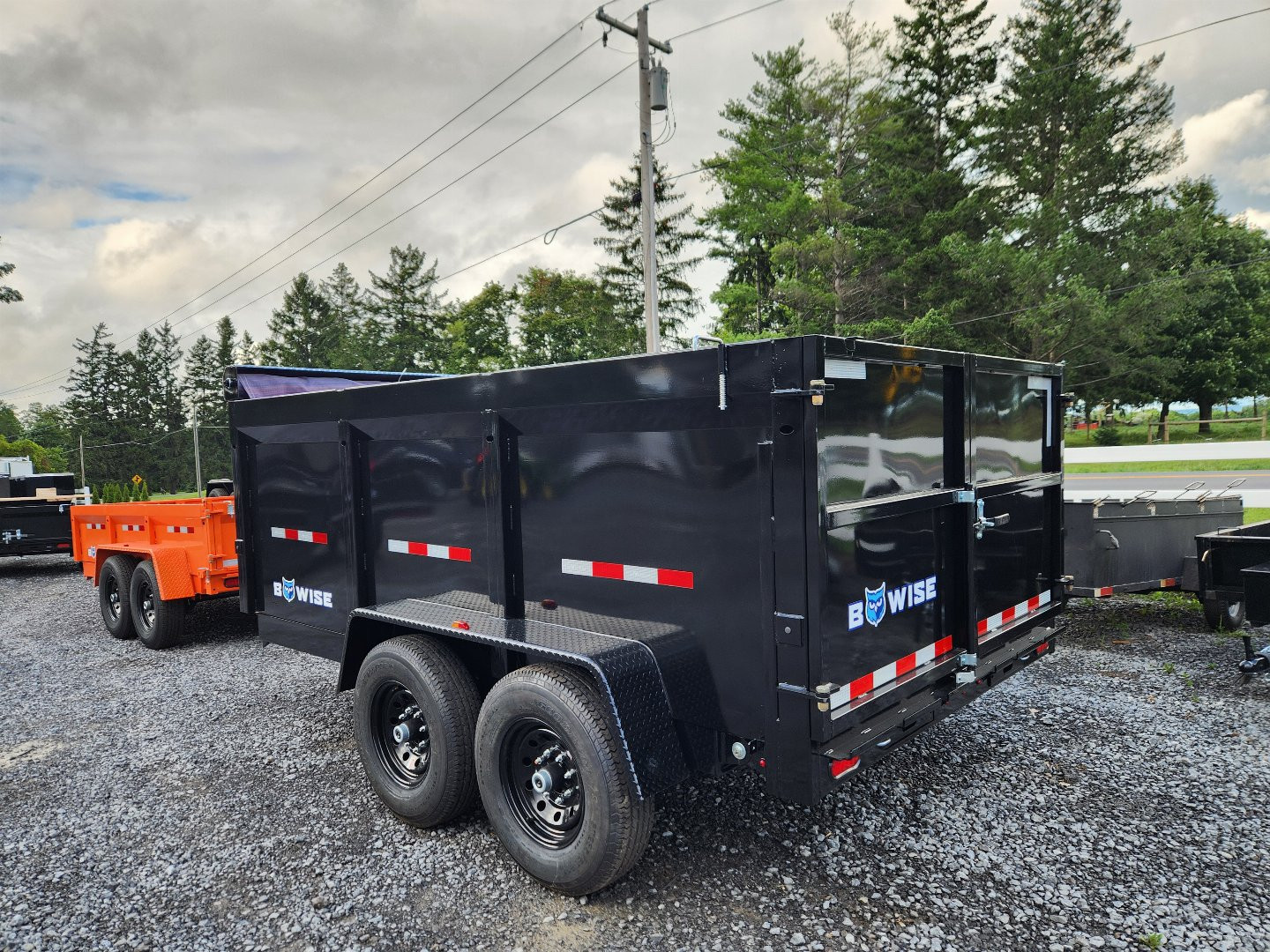 New 2025 BWISE DT12 81.5x12 12K Tandem Axle Dump Trailer