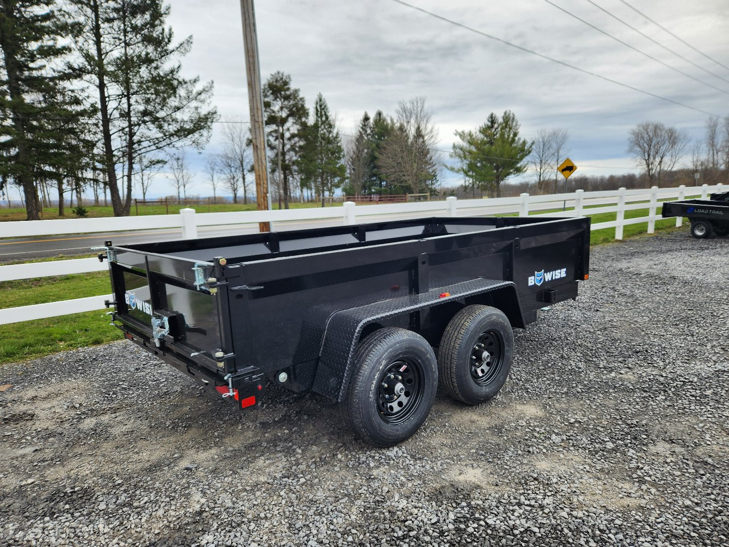 New 2025 BWISE DT10 72x12 10K Tandem Axle Dump Trailer