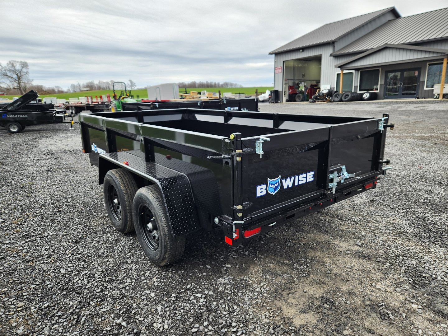 New 2025 BWISE DT10 72x12 10K Tandem Axle Dump Trailer